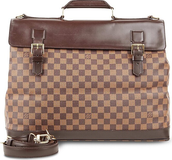 Louis Vuitton Clapton Handbag Damier and Leather PM - ShopStyle