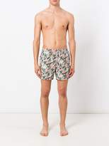 Thumbnail for your product : MC2 Saint Barth military print swim shorts