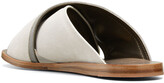 Thumbnail for your product : Brunello Cucinelli Suede Monili Crisscross Flat Slide Sandals