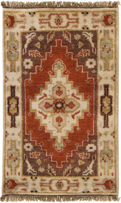 Canora Grey Ostrander Hand-Knotted Wool Gray/Beige/Medium Gray Rug