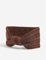 Thumbnail for your product : Sessun Metallic-thread alpaca-blend headband