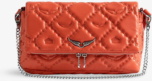 Zadig & Voltaire Womens Flame Rocky II XL Leather Shoulder Bag 1 Size