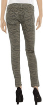 Thumbnail for your product : Current/Elliott The Ankle printed mid-rise skinny jeans