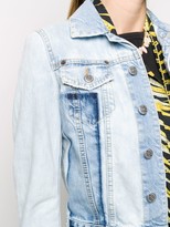 Thumbnail for your product : DSQUARED2 Patch Cropped Denim Jacket