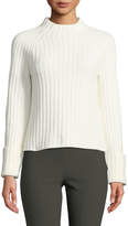 Thumbnail for your product : Vince Cuffed Mock-Neck Wool-Cashmere Sweater