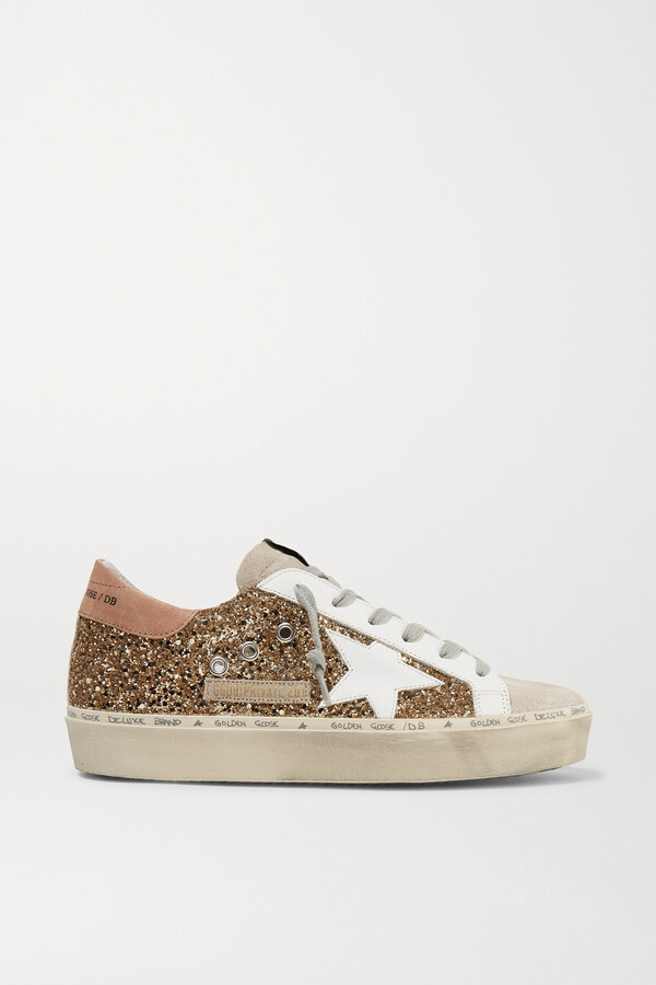 gold glitter vans womens