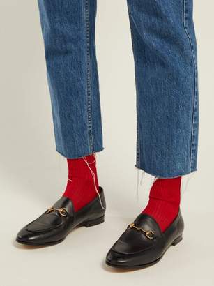 Maria La Rosa Silk Mid Calf Socks - Womens - Red