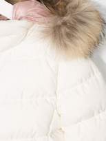 Thumbnail for your product : Herno Kids faux fur trim hood jacket
