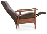 Thumbnail for your product : Crate & Barrel Greer Leather Wood Arm Recliner