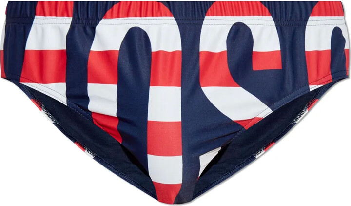 Logo-Print Swim Trunks