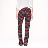 Thumbnail for your product : J.Crew Pajama pant in navy plaid flannel