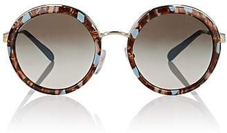 Prada Women's Oversized Round Sunglasses - Blue