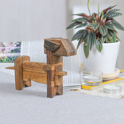 Excited Puppy Wood Puzzle