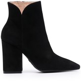 Thumbnail for your product : Stuart Weitzman Heeled Leather Ankle Boots