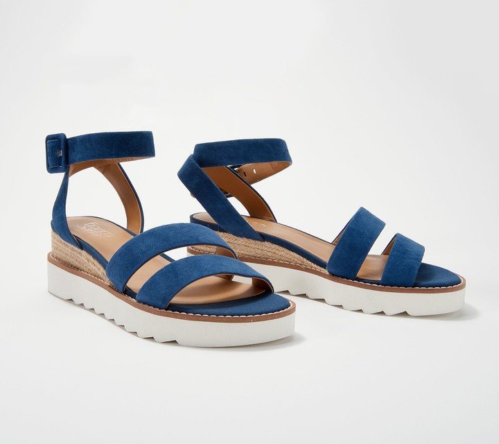 franco sarto blue sandals