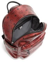 Thumbnail for your product : MCM Stark Side Stud Small Coated Canvas Backpack