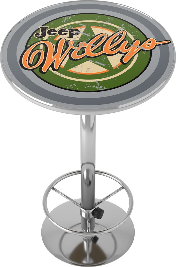 Trademark Gameroom Jeep Willys Vintage Bar Table with Footrest ShopStyle