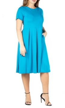 women's plus size turquoise dress