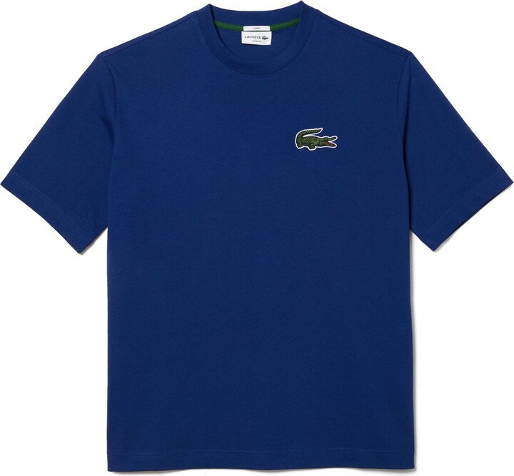 Lacoste Loose Fit Crocodile Badge T-Shirt - ShopStyle