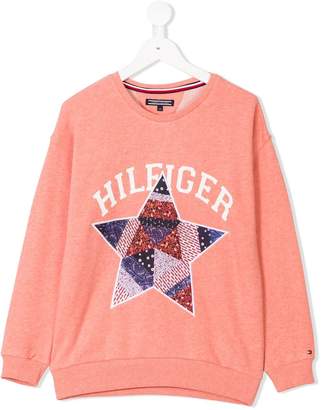 Tommy Hilfiger Junior star appliqué sweatshirt