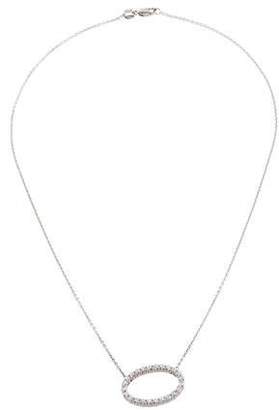Hearts on Fire 18K Diamond Oval Pendant Necklace