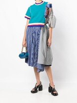 Thumbnail for your product : Kolor Asymmetric-Sleeve Knitted Top