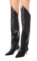 Thumbnail for your product : Christopher Kane Embellished leather knee-high boots