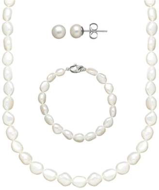 Honora Freshwater Pearl Necklace, Bracelet & Earrings