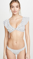 Thumbnail for your product : Tori Praver Swimwear Valentina Ruffle Bikini Top