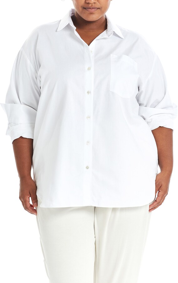 Plus Size Oxford Shirts Women | Shop the world's largest collection of  fashion | ShopStyle