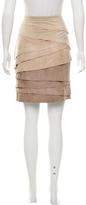 Thumbnail for your product : Ralph Lauren Black Label Tiered Suede Skirt