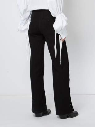 Ann Demeulemeester buttoned side high waist trousers