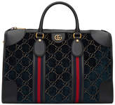 Thumbnail for your product : Gucci Navy Velvet GG Duffle Bag