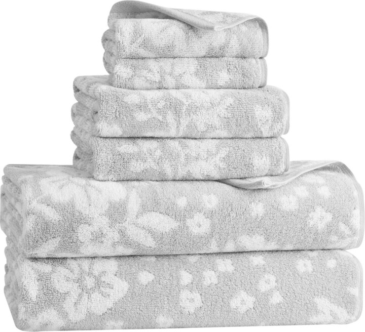 Lucky Brand Folk Floral Cotton 6-Pc. Bath Towel Set