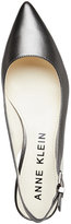Thumbnail for your product : Anne Klein Pewter Expert Pointed Toe Low Heel Slingback Pumps