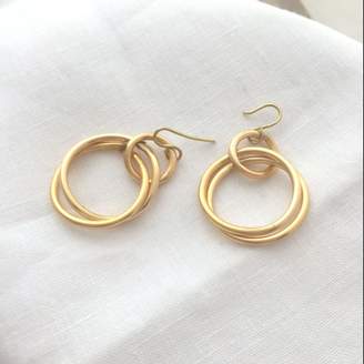 Lily Flo Jewellery Entangled Solid Rose Gold Drop Earrings