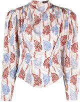 Thumbnail for your product : Isabel Marant Floral Print Silk Blouse