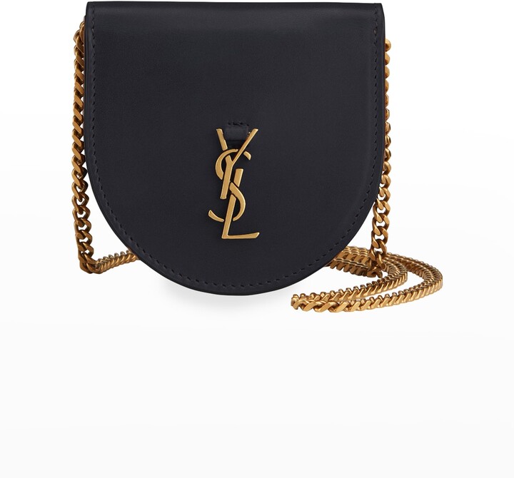 Saint Laurent Kaia Baby Leather Saddle Crossbody Bag ShopStyle