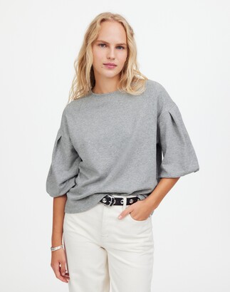 puff sleeve sweatshirt