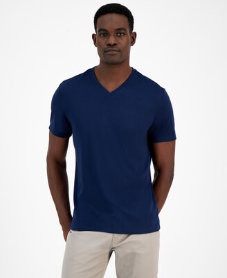 Alfani Men's Travel Stretch V-Neck T-Shirt, Created for Macy's - ShopStyle