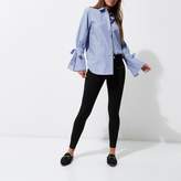 Thumbnail for your product : River Island Womens Black zip pocket skinny fit trousers