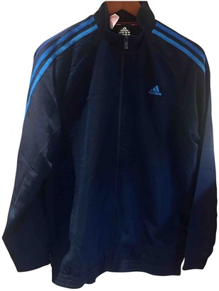 adidas Blue Polyester Jackets & Coats