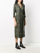 Thumbnail for your product : UMA WANG Floral-Print Wraparound Midi Dress