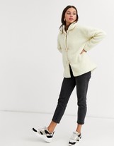 Thumbnail for your product : Daisy Street jacket with toggles in teddy fleece