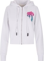 Thumbnail for your product : Palm Angels White i Love Pa Zipped Hoodie