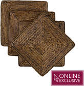 Thumbnail for your product : OKA Rattan Square Placemats, Set of 4