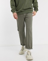 Thumbnail for your product : ASOS DESIGN relaxed skater chinos in khaki