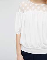 Thumbnail for your product : Traffic People 3/4 Sleeve Top With Lace Yoke
