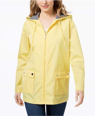 Karen Scott Hooded Rain Jacket, Created for Macy's