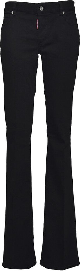 DSQUARED2 Black Flare Twiggy Denim Jeans